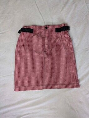 Vintage Spirit Kids Pink Star Denim Pencil Skirt Size 10
